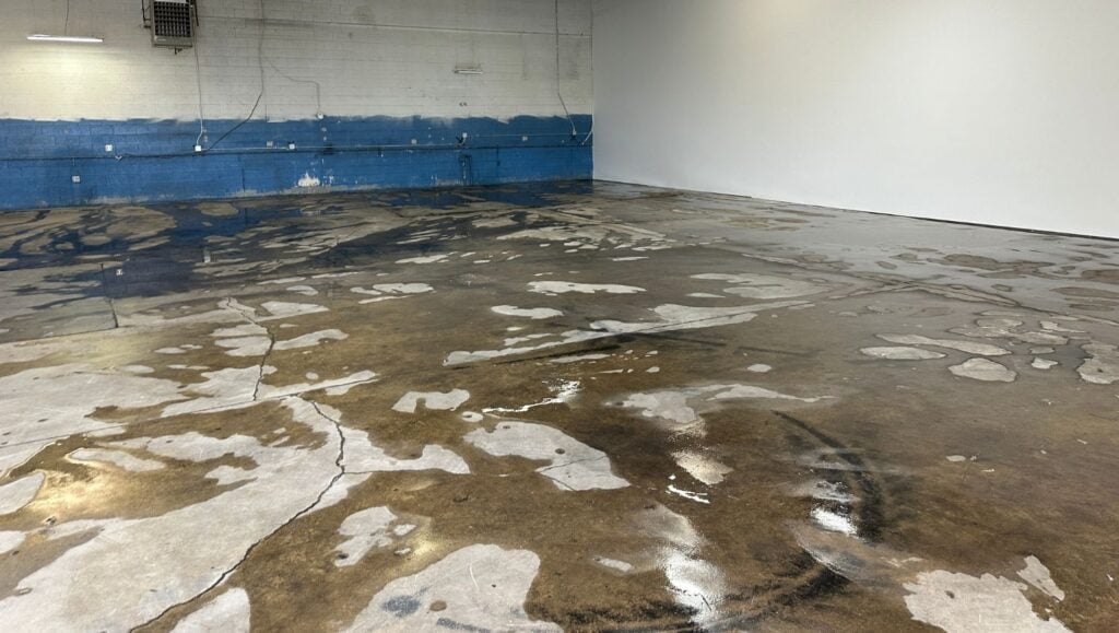 close-up of IW Companies freshly power washed