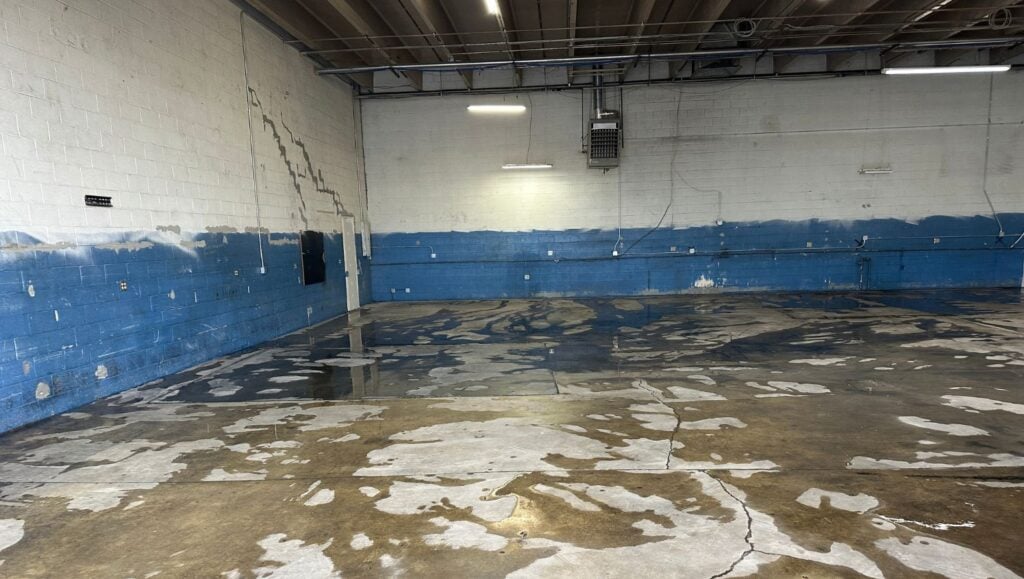 IW Companies with their floors freshly power washed