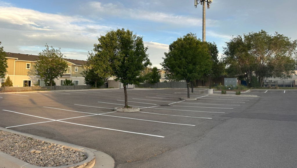 Line Striping Work for Hangar 15 Bicycles in South Jordan, UT
