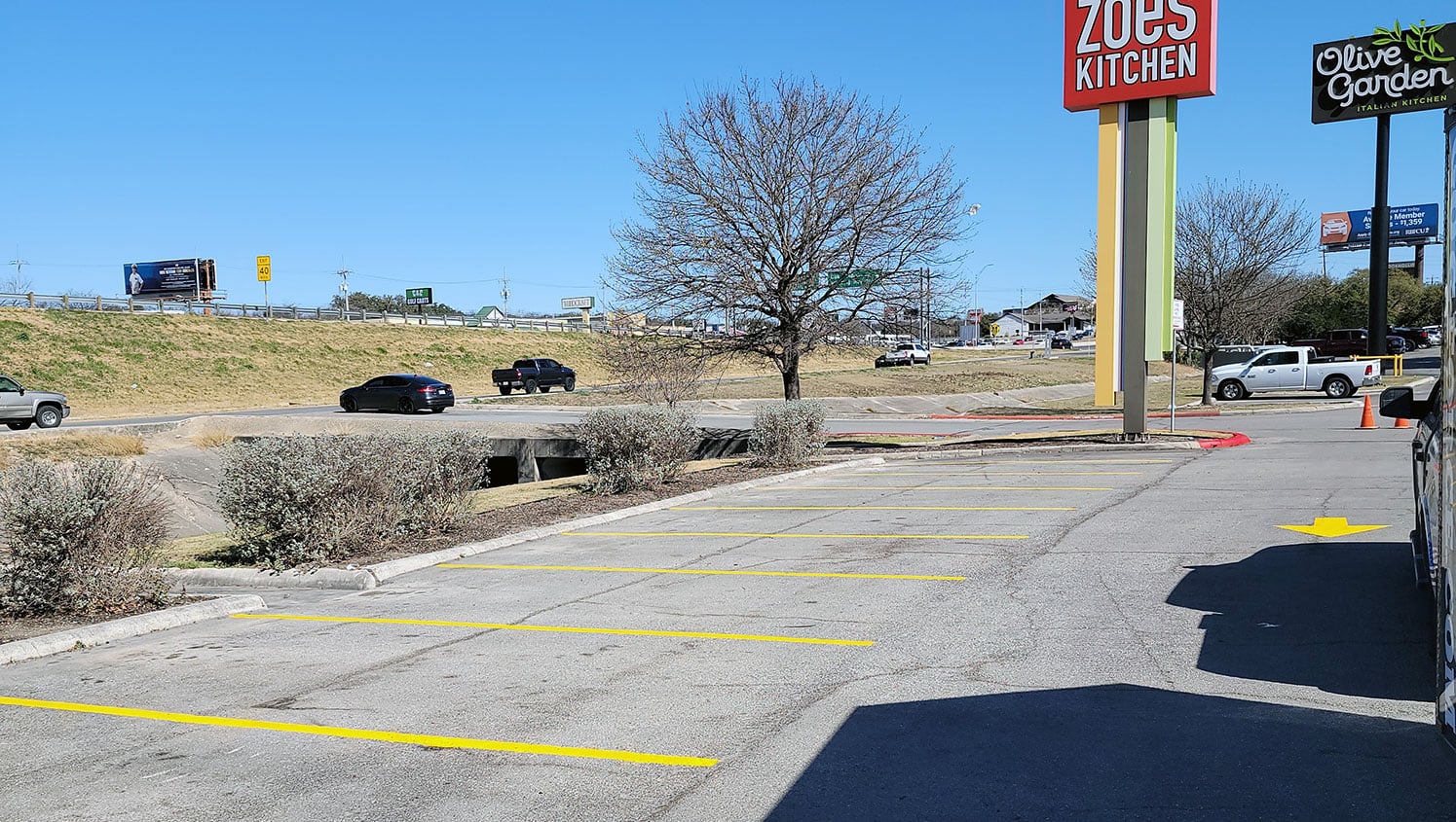 Parking Lot Striping for Local Restaurant GFORCE™ San Antonio