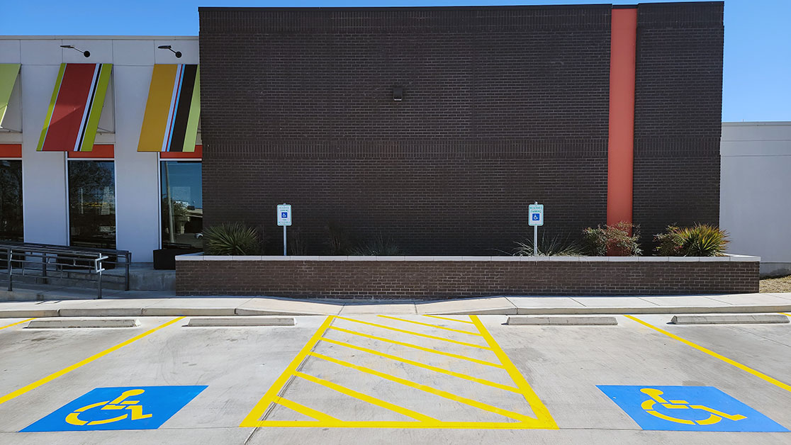 Parking Lot Striping for Local Restaurant GFORCE™ San Antonio