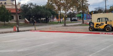 Image of Parking Lot Striping for an AutoZone in San Antonio, TX