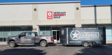 Image of Line Striping for Veterinary Emergency Group in San Antonio, TX