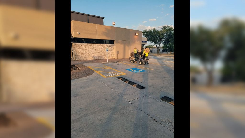 ADA markings in Universal City, TX