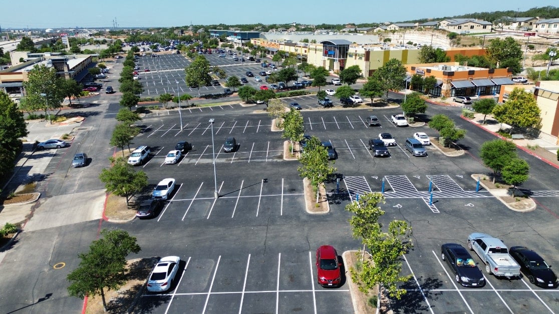 Line Striping for Burlington Coat Factory in Stone Oak, TX
