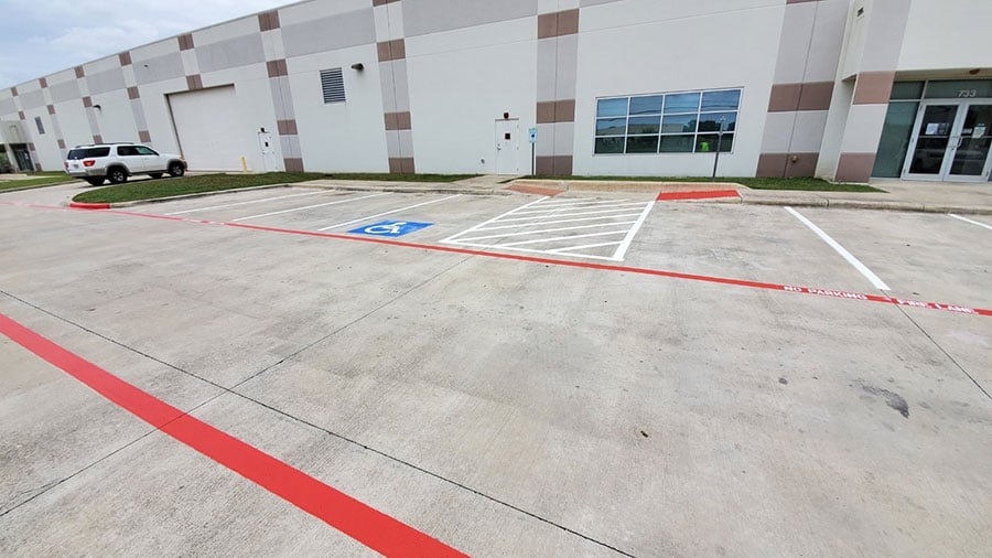 Universal City, TX Firelane Re-Striping Project