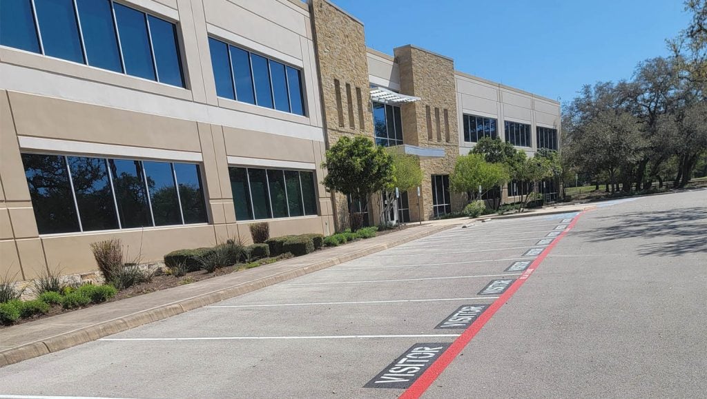 fire lane parking lot striping in san antonio, tx