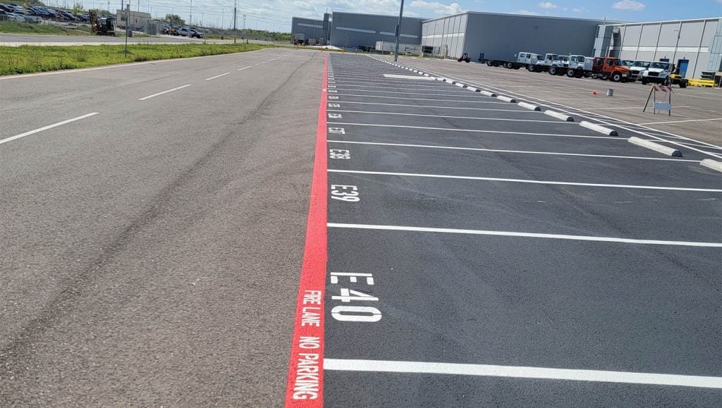 fire lane striping in san antonio, tx