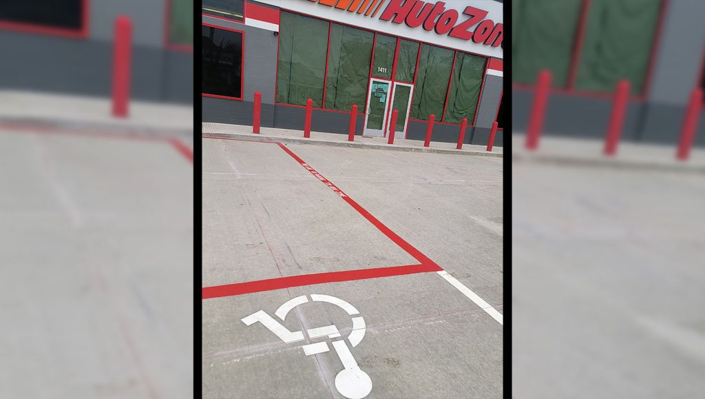 new fire lane markings
