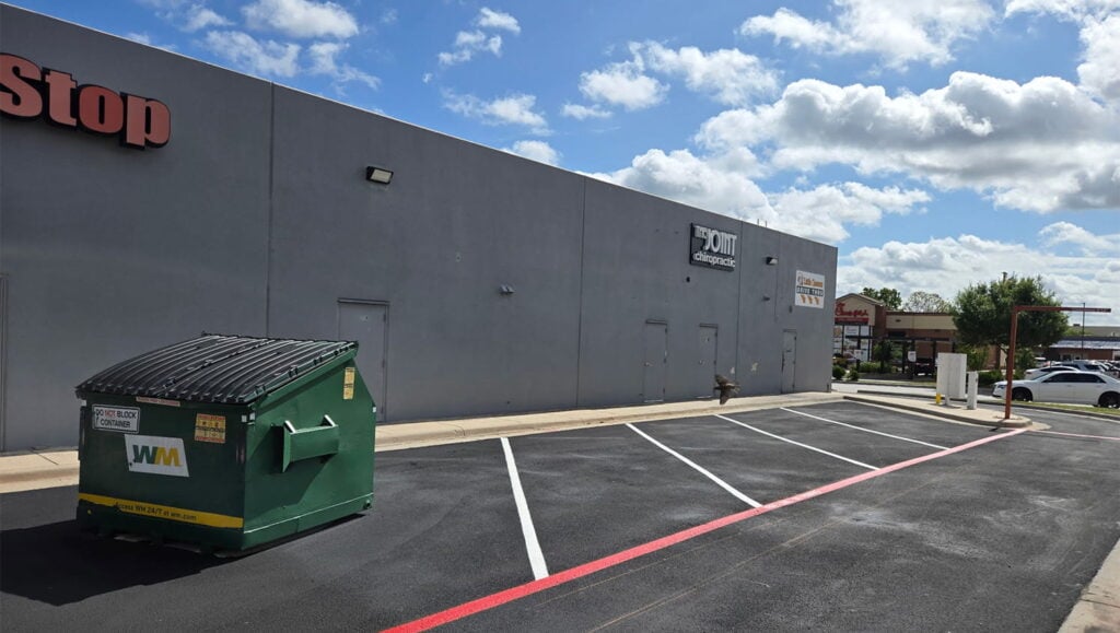 fire lane striping for buffalo wild wings in laredo, tx - image 1