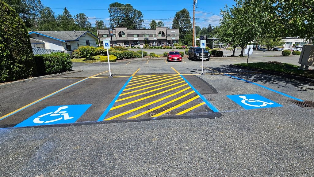 ada compliance parking spots for NuMotion parking lot