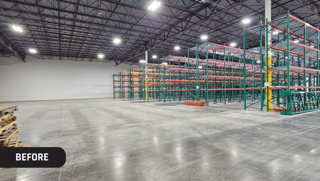 Ace Relocation warehouse before it got freshly painted