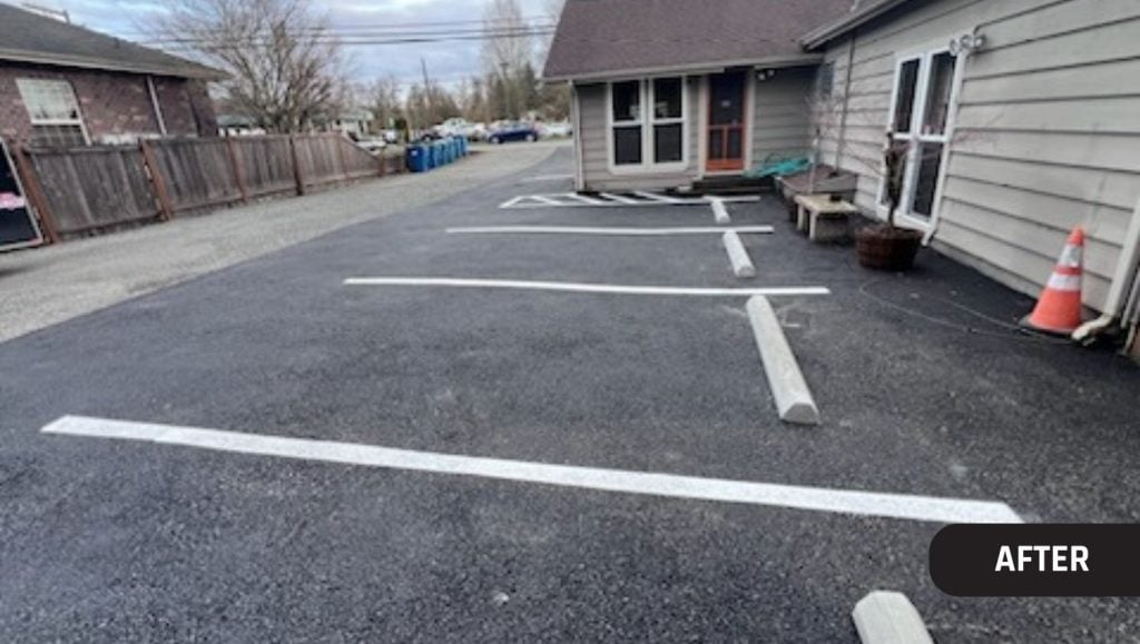 Gallagher Law Office parking lot freshly painted