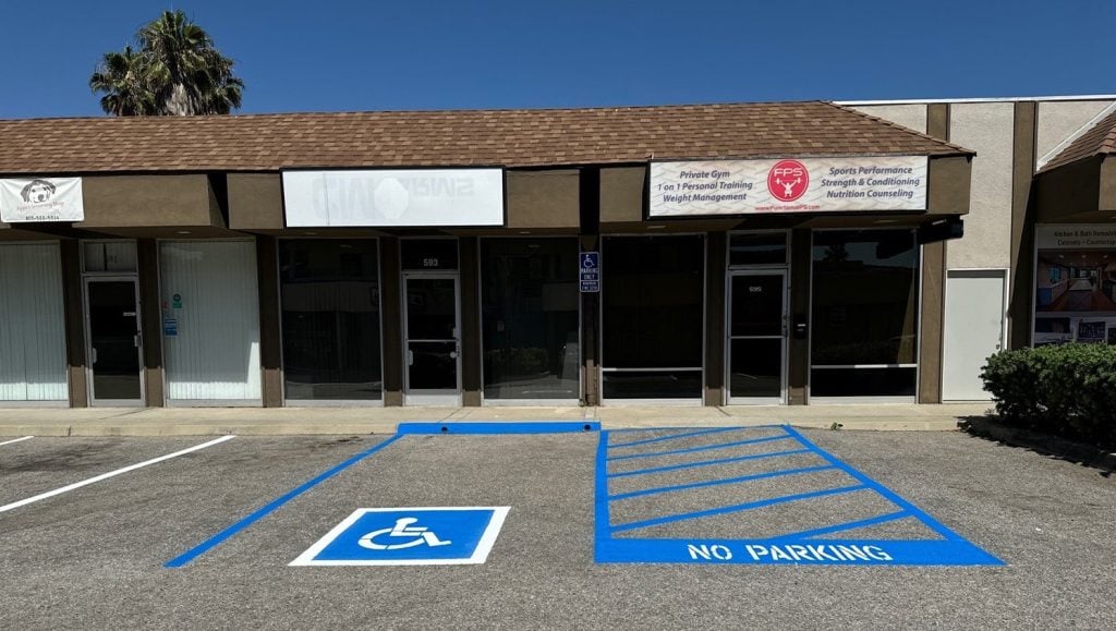 Madera Development - Assets Management parking lot before new line markings