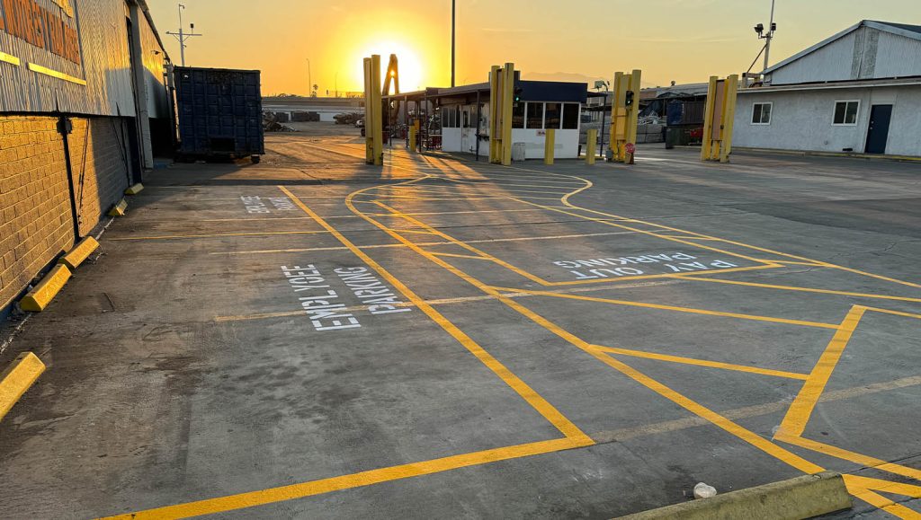 ada compliance parking spots for SA Recycling parking lot