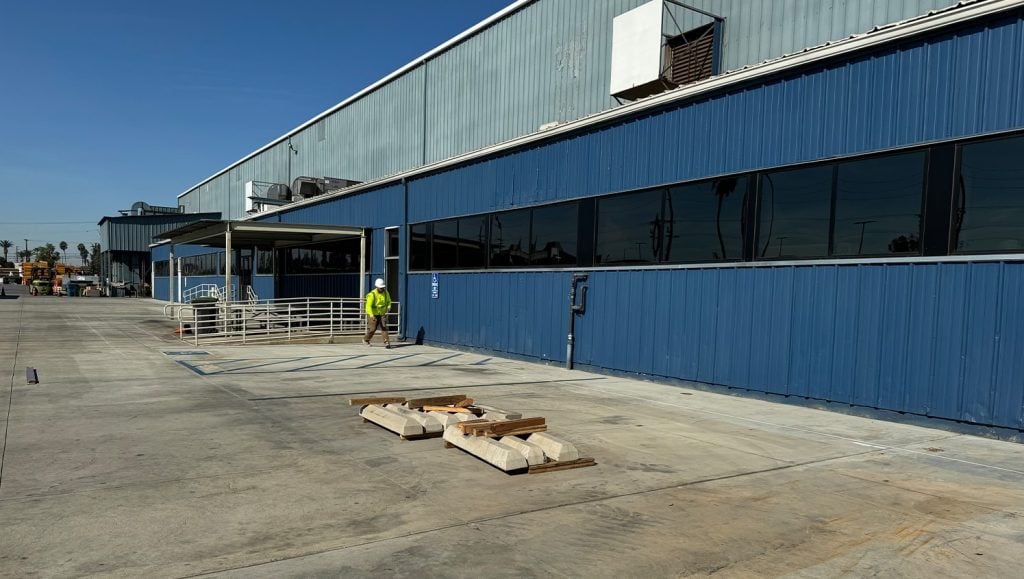 G-FORCE® working on Trench Shoring and Reed Thomas Co. parking lot