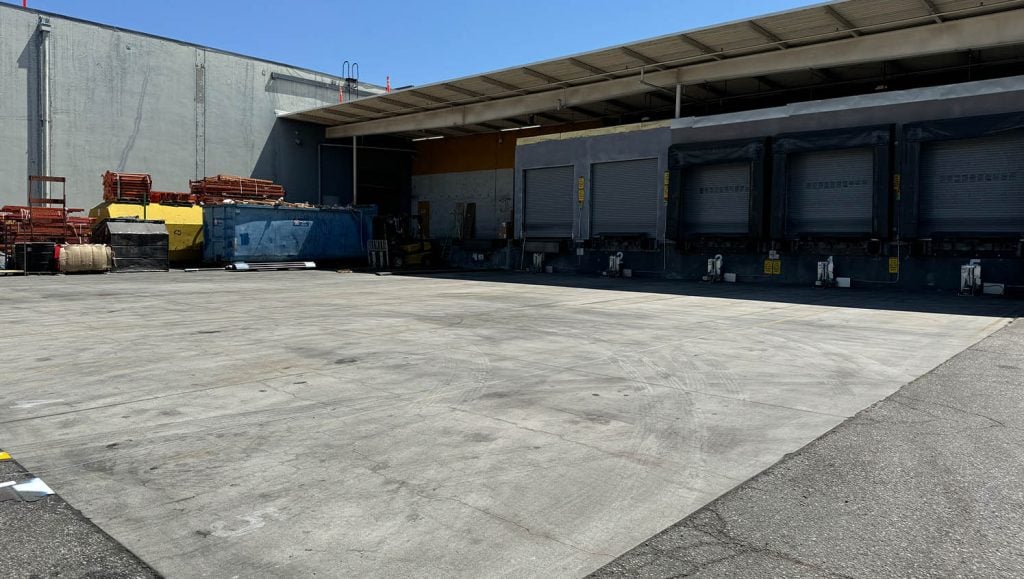 close-up of g-force™ employee striping True Star Transit parking lot