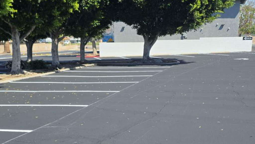 Line Striping Work for City Wide Facility Solutions in Corona, CA