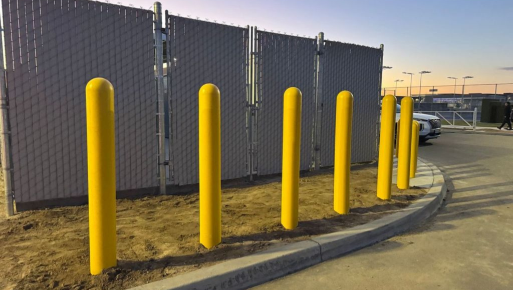 Bollard Installation for HOLT Renewables in Fresno, CA