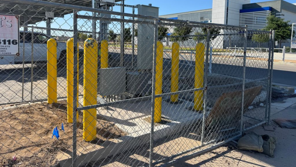 Bollard Project Installation for HOLT Renewables in Fresno, CA