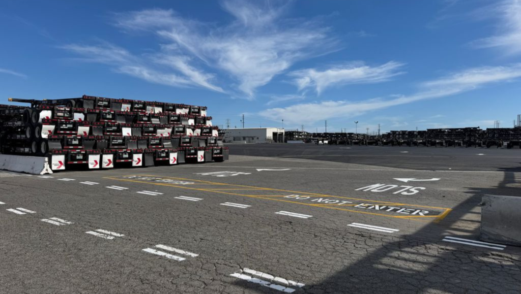 Line Striping Project for Flexi-Van in Carson, CA