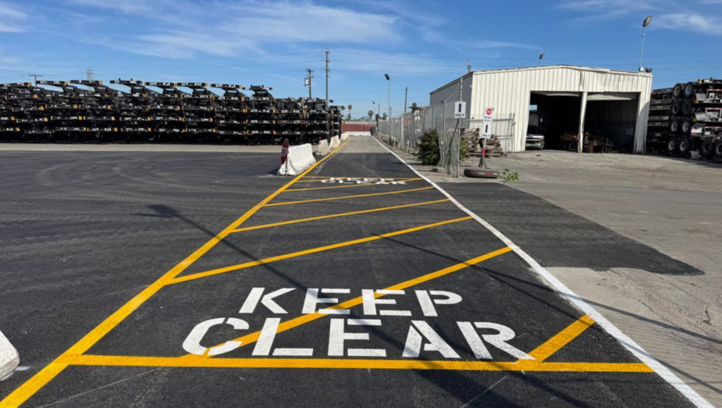 Line Striping Work for Flexi-Van in Carson, CA