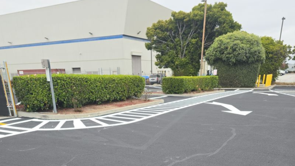 Line Striping Work for Qantas Airlines in Los Angeles, CA
