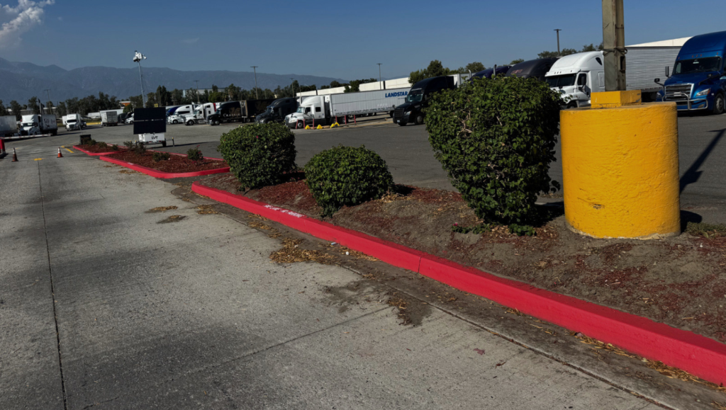 Line Striping Job for TravelAmerica and Petro in Ontario, CA