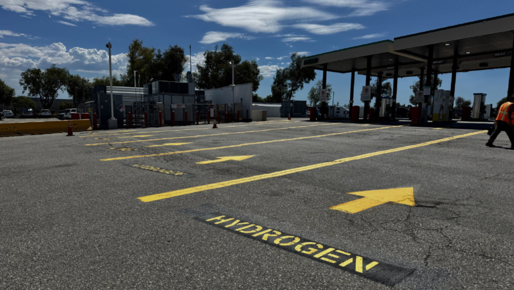 Line Striping Marking for TravelAmerica and Petro in Ontario, CA