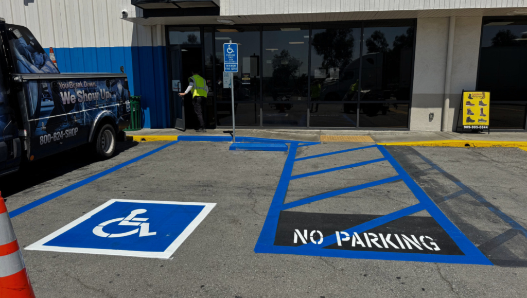Line Striping Project for TravelAmerica and Petro in Ontario, CA