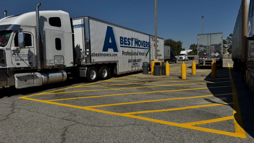 Line Striping for TravelAmerica and Petro in Ontario, CA