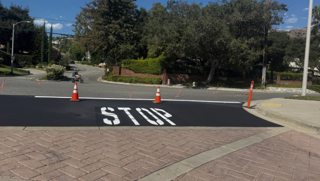 Sealcoating and Line Striping Job for Oakhart Estates in Glendora, CA