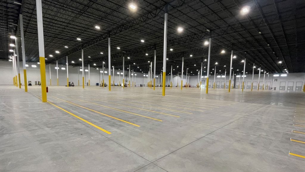 warehouse floor marking project