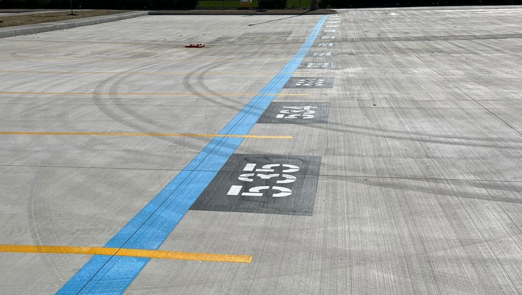 amazon freight parking striping