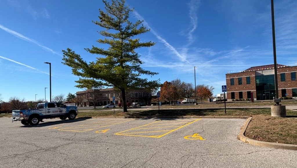 sign installation for Seniors & Co Adult Day Services parking lot