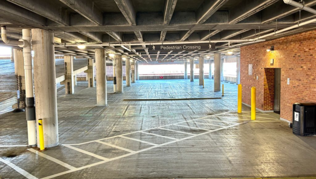 Line Striping Project for Wells Fargo in St. Louis, MO