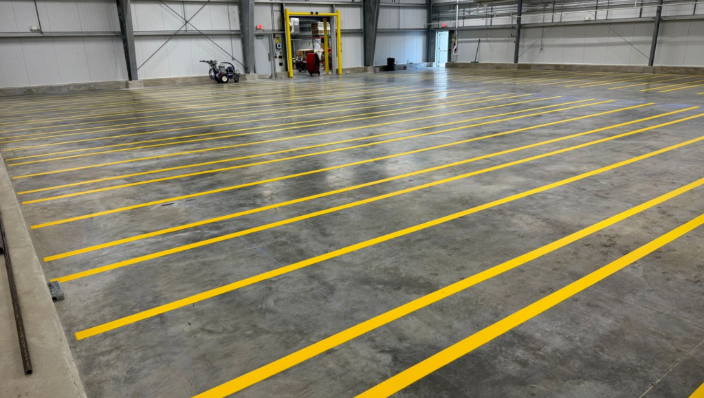 Line Striping Work Project for Biosecure Production Facility in Hawk Point, MO