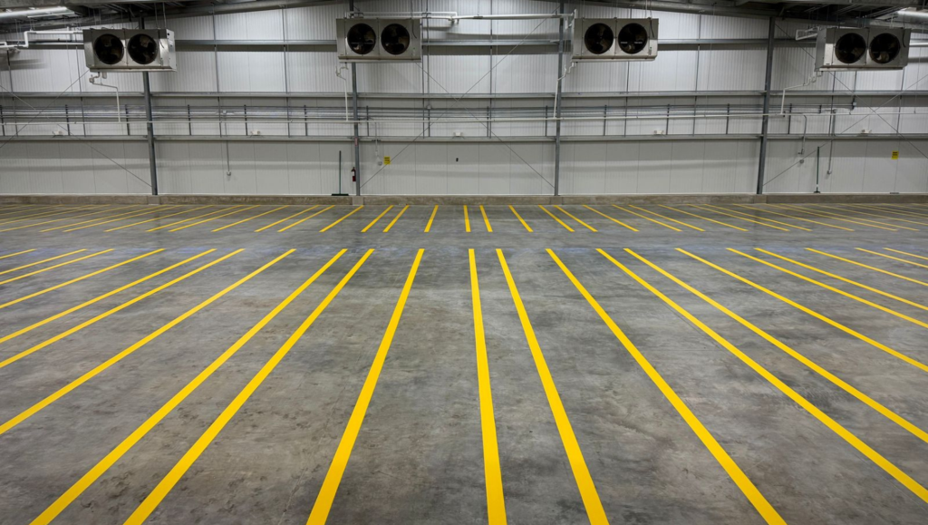 Warehouse Markings Project for Biosecure Production Facility in Hawk Point, MO