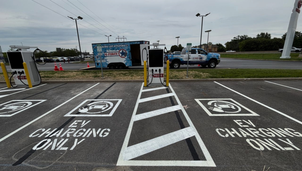 Line Striping for Newbold Toyota in O'Fallon, IL