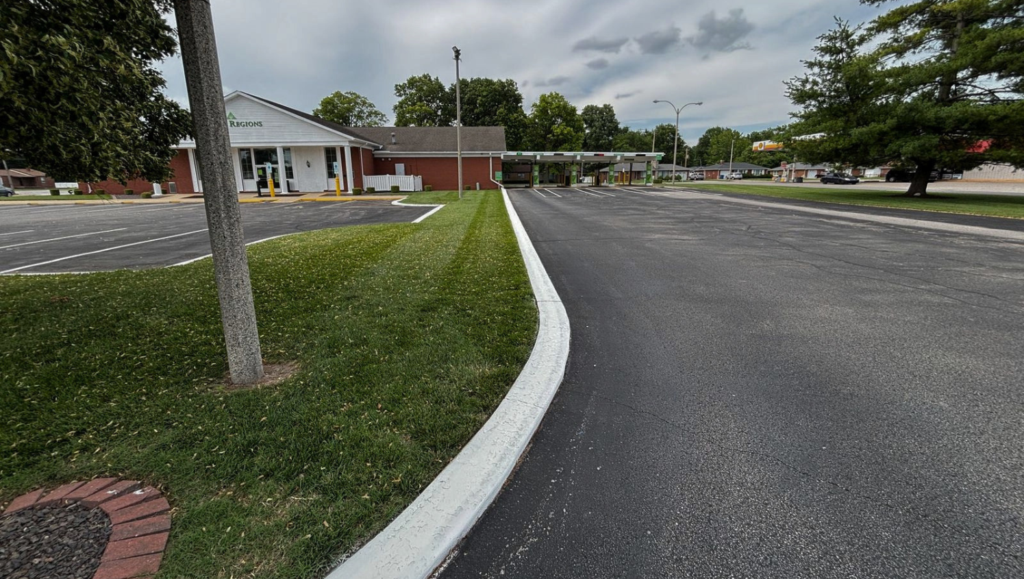 Line Striping Project for Regions Bank in Granite City, IL