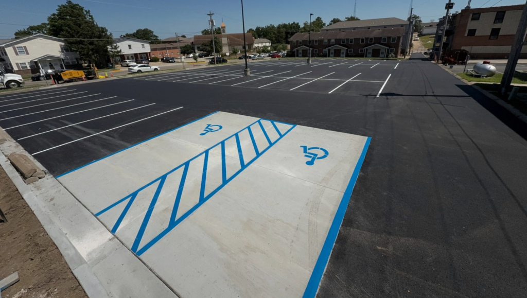 Line Striping Service for Missouri University of Science and Technology in Rolla, MO
