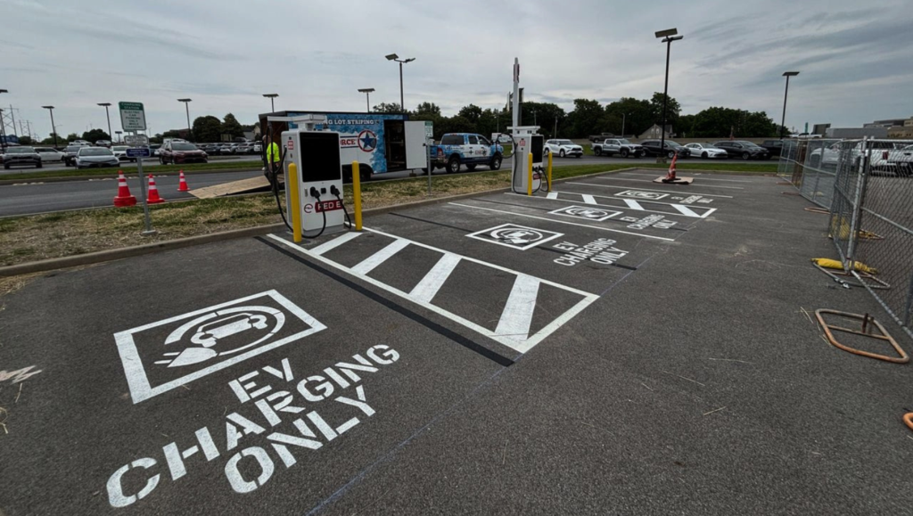 Line Striping Service for Newbold Toyota in O'Fallon, IL