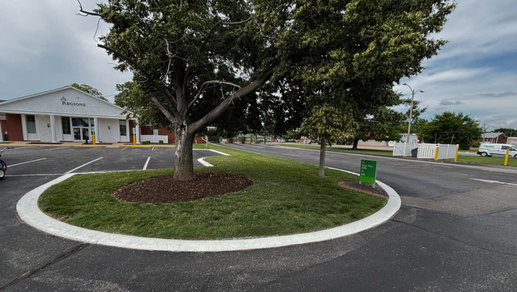 Line Striping Work for Regions Bank in Granite City, IL