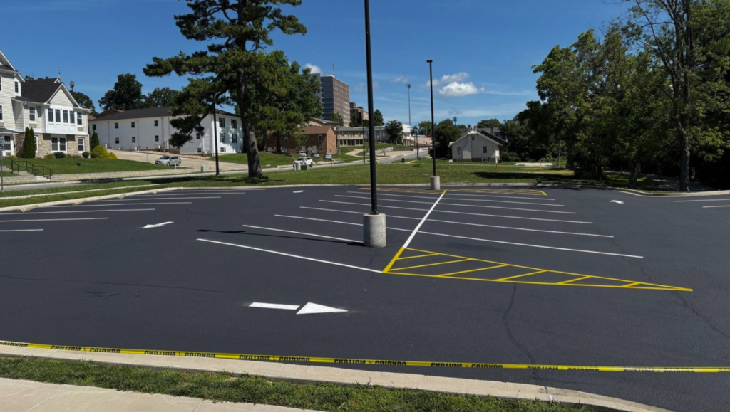 Line Striping Project for the Missouri University of Science and Technology in Rolla, MO