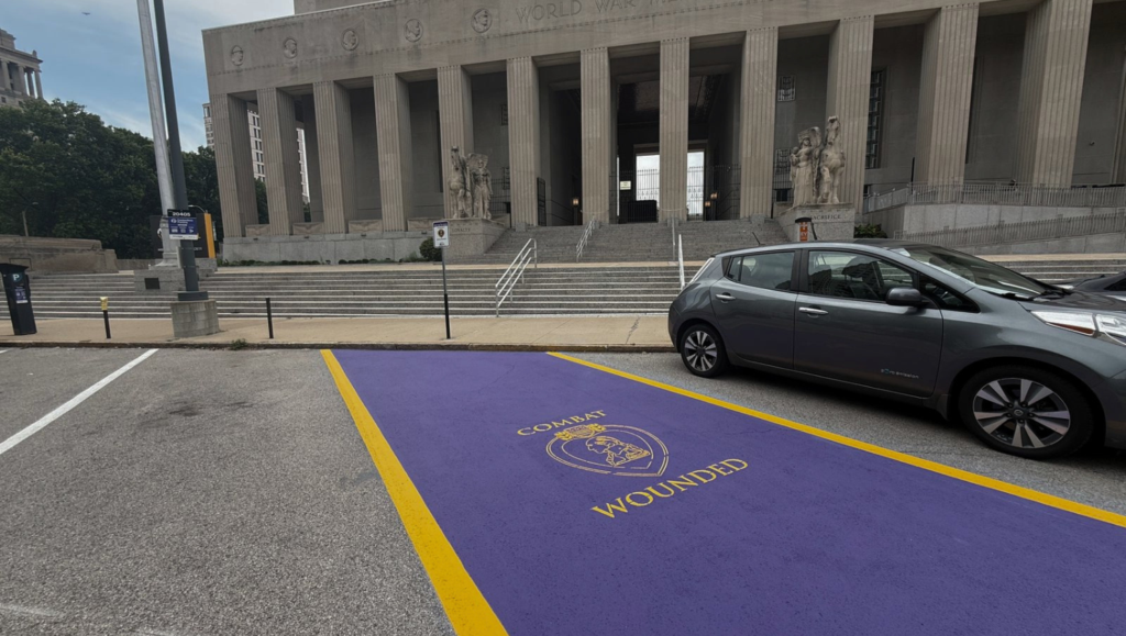 Line Striping for Soldiers Memorial Military Museum in St. Louis, MO