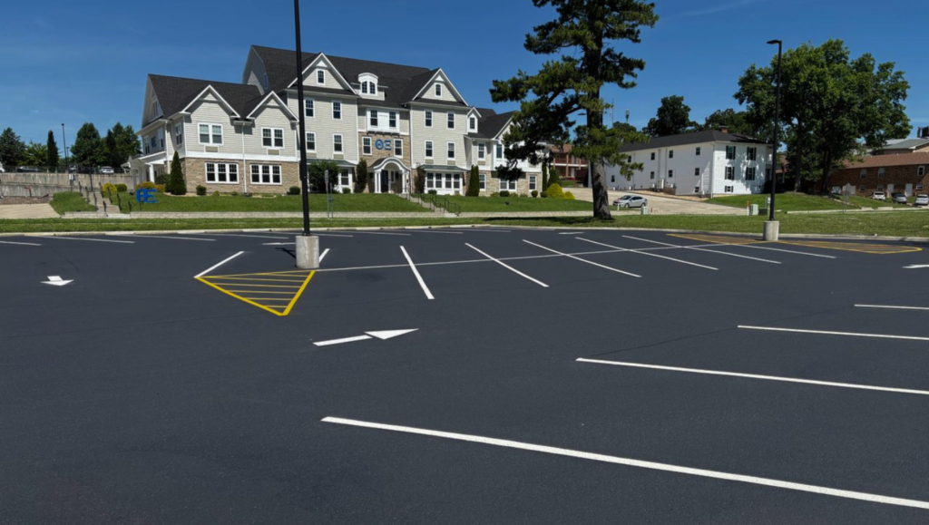 Line Striping Work for the Missouri University of Science and Technology in Rolla, MO