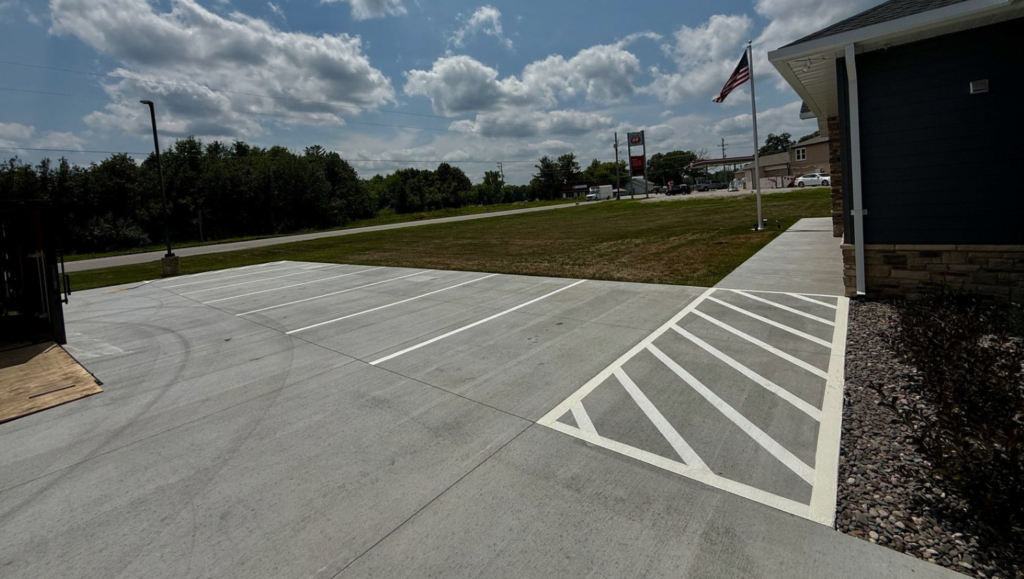 Line Striping for New Melle Fire Protection District in Defiance, MO