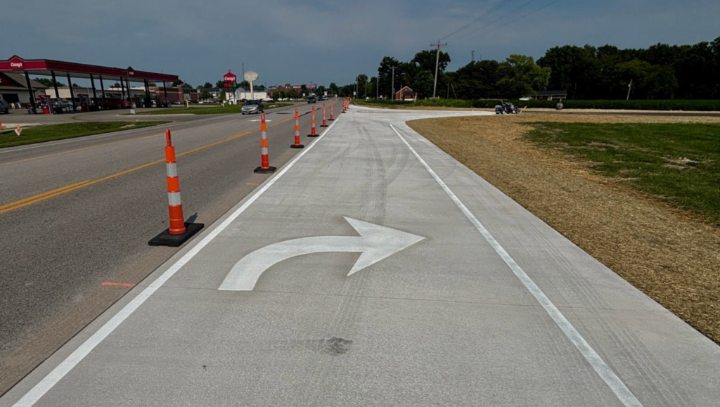 Line Striping Work for Winfield High School in Winfield, MO