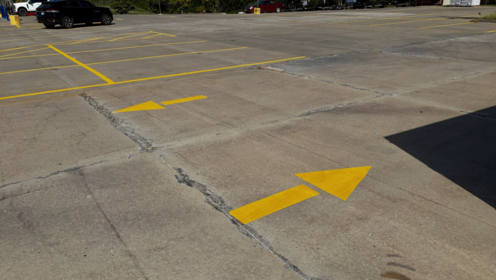 Line Striping for Tractor Supply Co. in Columbia, MO