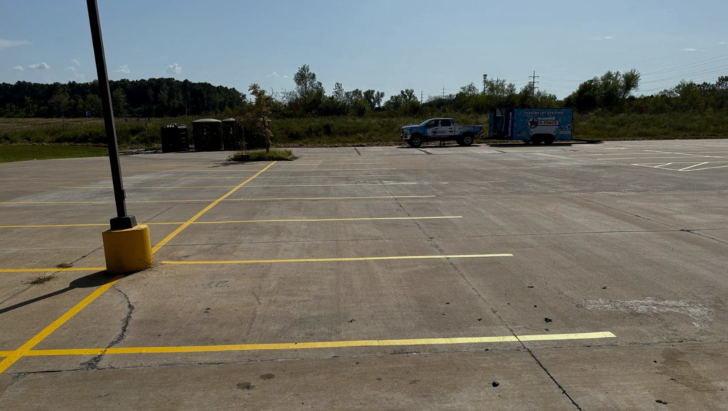 Line Striping Work for Tractor Supply Co. in Columbia, MO